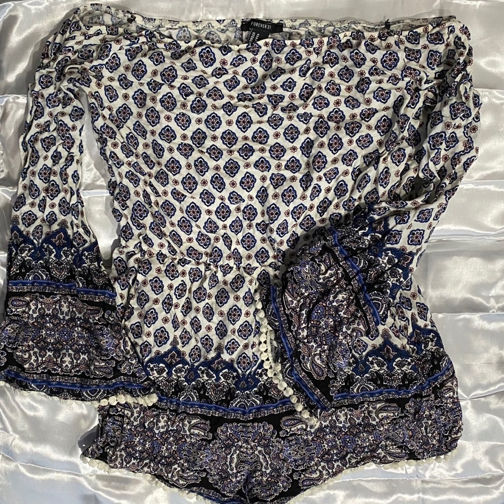 F21 Off the Shoulder Romper